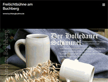 Tablet Screenshot of buchbergbuehne.de